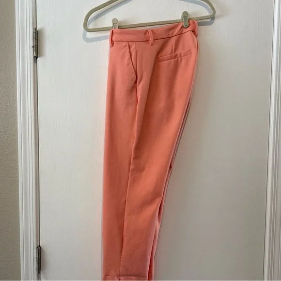 Liverpool Mid Rise Light Orange Cantaloupe Kelsey Trouser Size 6/28 Cropped EUC - Picture 11 of 15